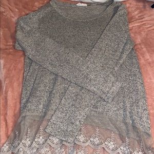 Soft grey long sleeve shirt